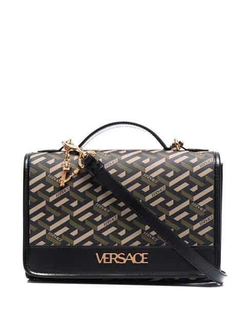 la greca versace bag|Versace la greca shoulder bag.